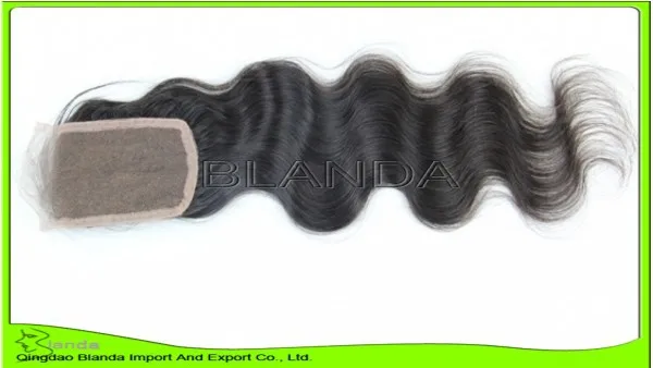 3 way part front lace closure body wave Brazilian top piece with bleached knots 8-28in unprocessed virgin hair |