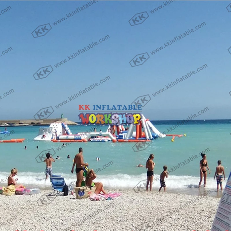 Beste Opblaasbare Amusement Water Park, Strand Eiland Opblaasbare Water Park