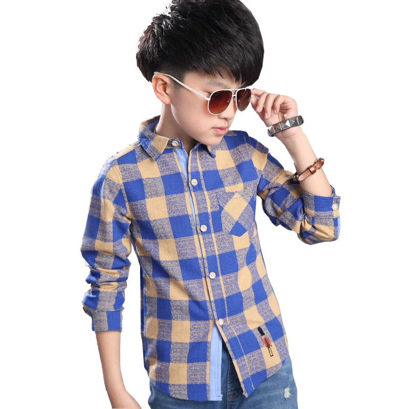 Мальчики Футболки 2016 Лето Красный/Синий/Белый отложным Воротником Мальчиков