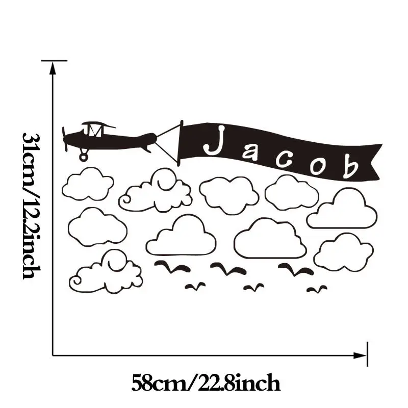 Настенная Наклейка виниловая фотография индивидуальное название