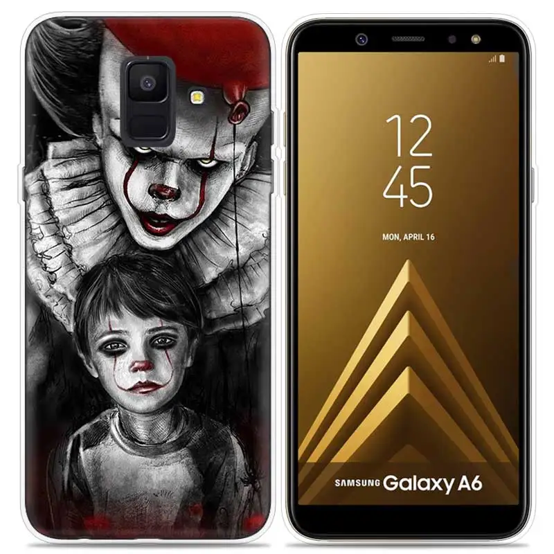 06 Джокера клоун ужас принт чехол для samsung Galaxy Note 8 9 J4 J6 J8 A6 A8 A7 A9 Star Lite S8 S9 плюс Винтаж крышка чехол - Цвет: 06
