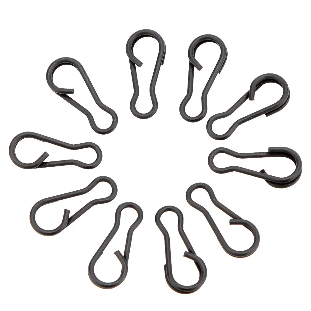 

100pcs Multi Clips Carp Fishing Connectors Quick Change Steel Swivels Rigs