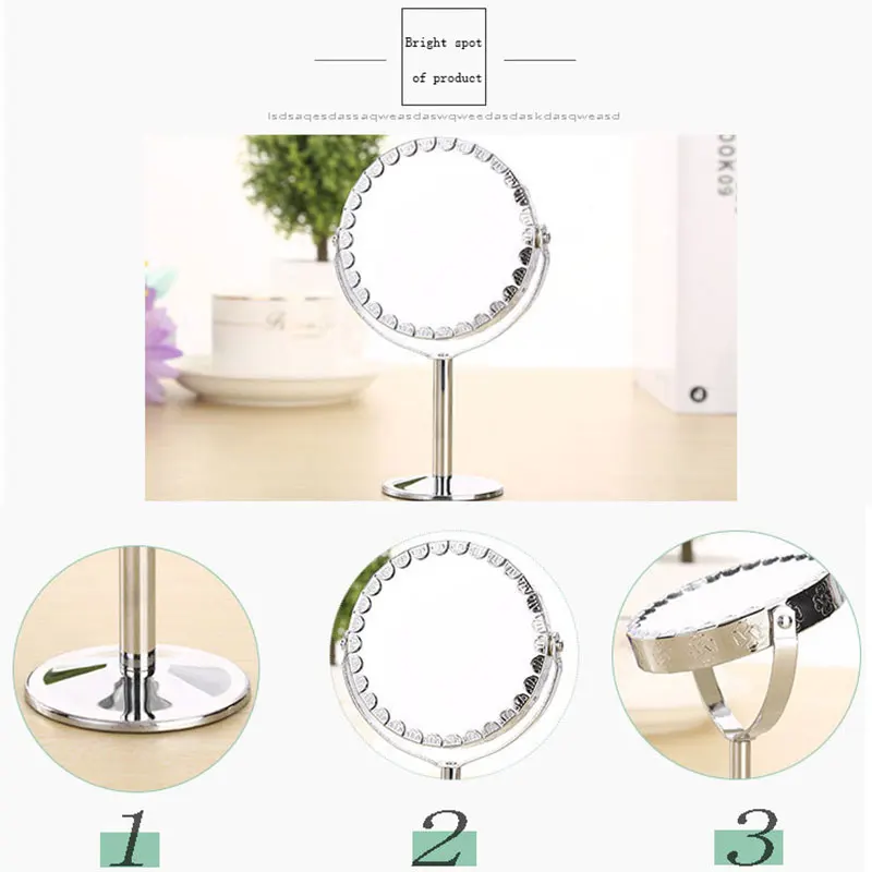 Новый кружевной круглый рабочий стол для макияжа декоративные зеркальные