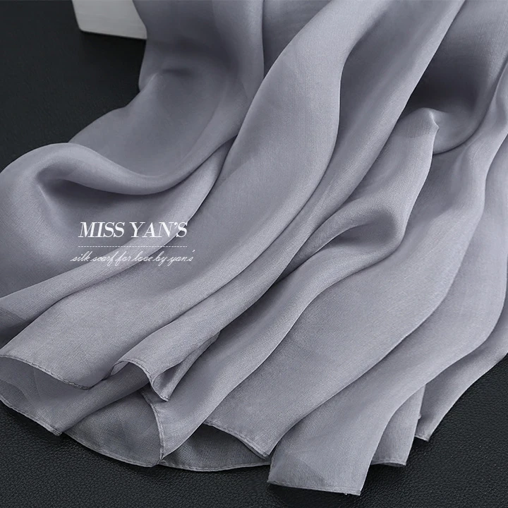 Шарф женский из натурального шелка 2017 лето Осень Зима высокое качество шаль 200*65