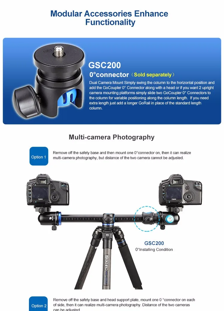 Benro GC258T штативы из углеродного волокна для камера 4 Раздел сумка Максимальная загрузка 14 кг DHL