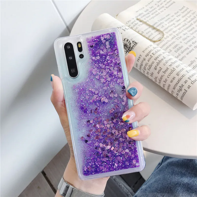 Purple Для huawei P8 P9 P10 P20 P30 Lite Pro P Smart Plus жидкий зыбучий песок чехол для huawei Nova 2i 3 3i 3e 4 e блестящий чехол - Цвет: Purple