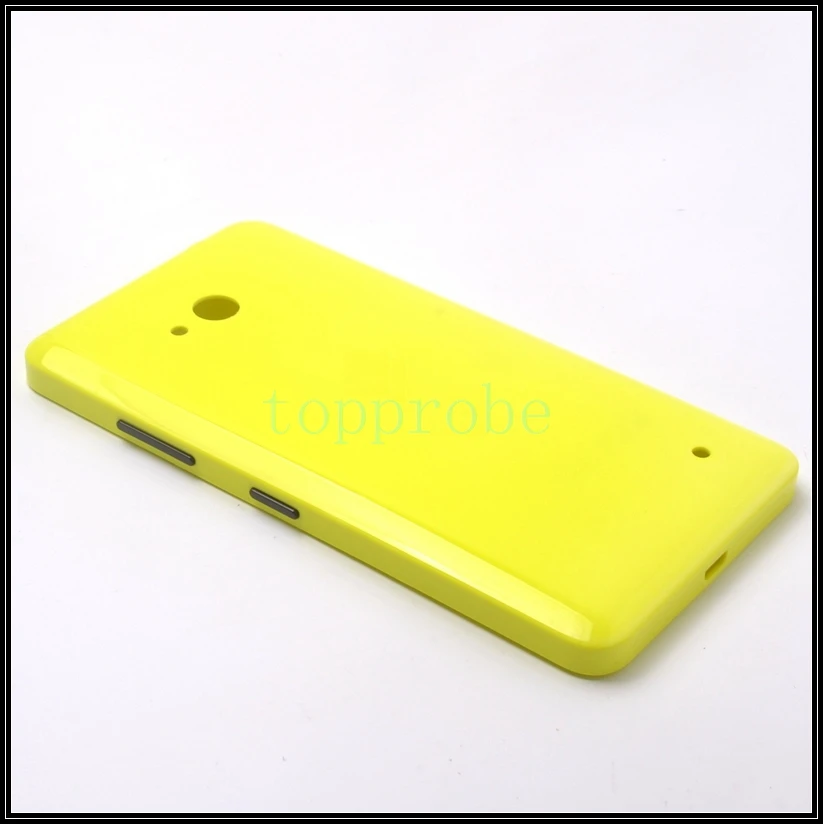 yellow Чехол на заднюю крышку батареи для Nokia 640, чехол на заднюю панель для microsoft lumia 640, чехол на заднюю крышку с 1х пленкой для экрана - Цвет: yellow