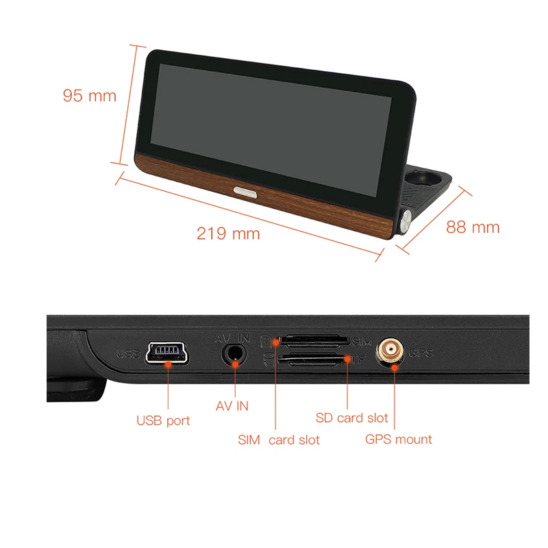 Camlive E03 Автомобильное Зеркало регистратор 8 &quot4G ADAS двойная камера HD1080P gps Bluetooth