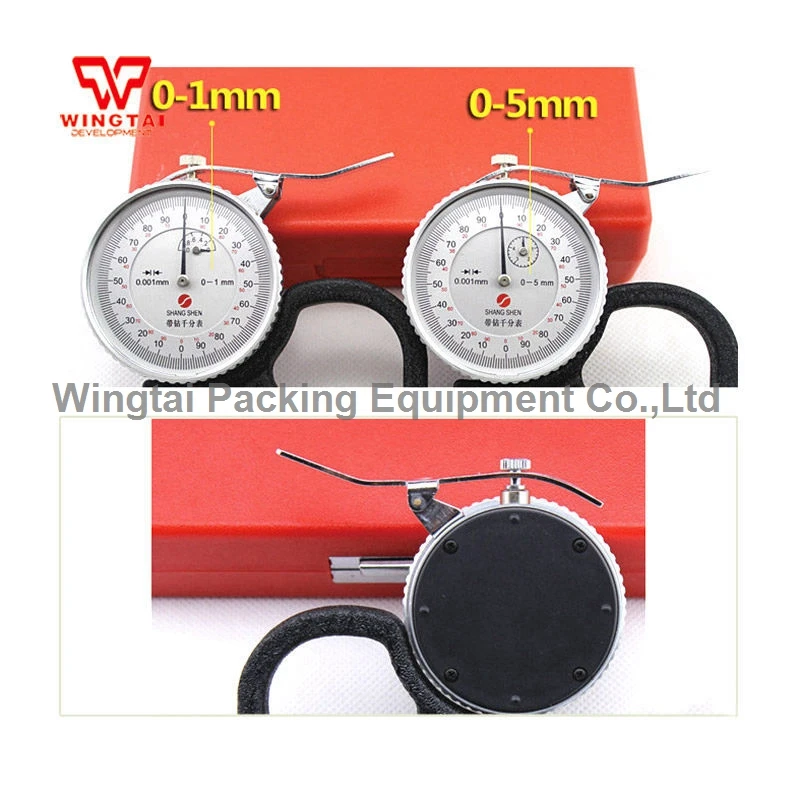 Толщиномер 0-5 мм тестер 0 001 точный циферблатный индикатор измерительный