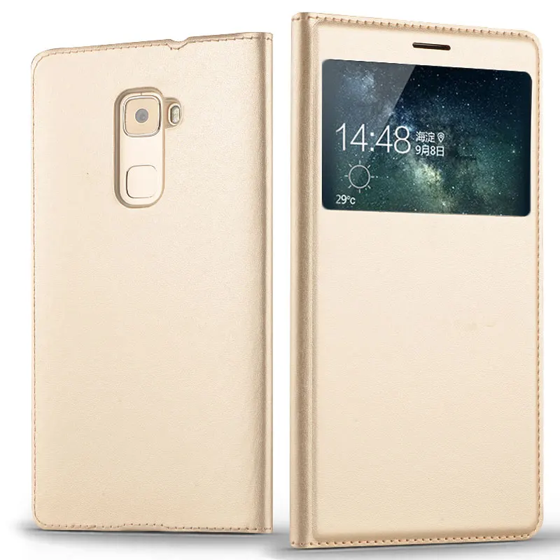 Чехол FDCWTS для HuaWei Mate S чехол с откидной крышкой и открытым окном из искусственной