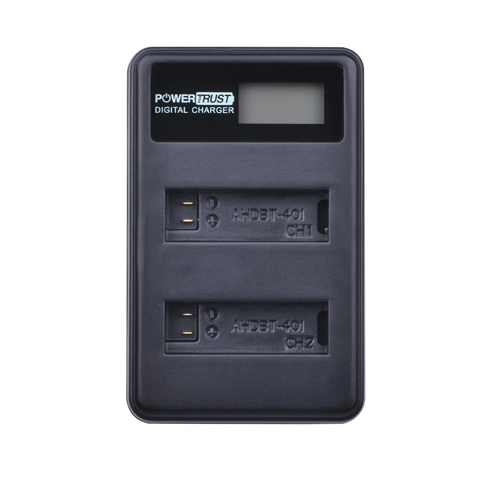 2 шт. 1680 мАч AHDBT-401 AHDBT 401 AHDBT401 цифровой аккумулятор для Gopro Hero 4+ ЖК USB двойное зарядное устройство для камеры GoPro Hero4 HERO4