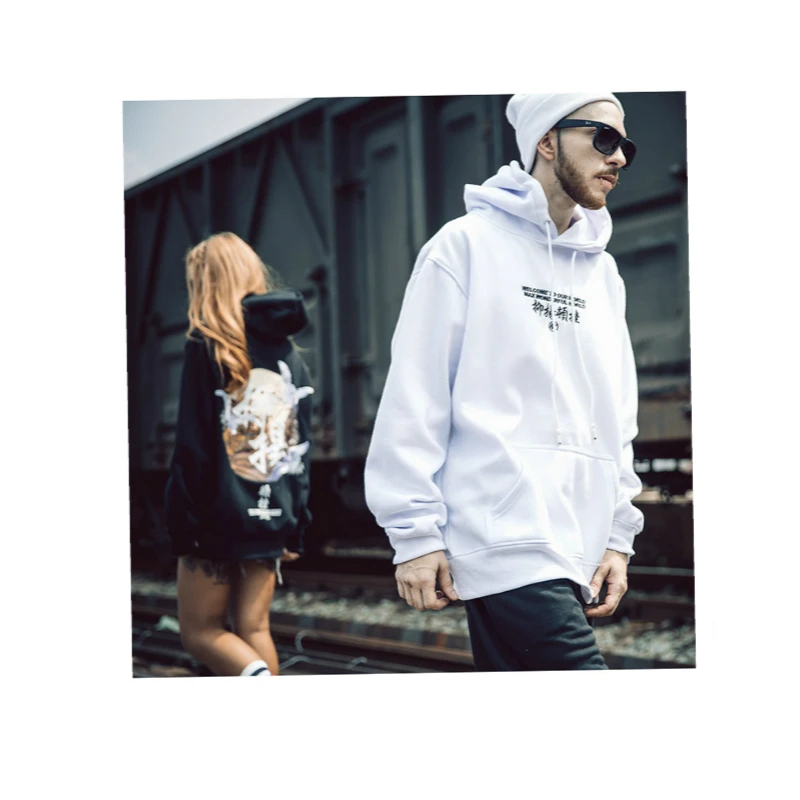 Мужская одежда 2018 толстовка с капюшоном в стиле хип хоп Харадзюку хлопковая