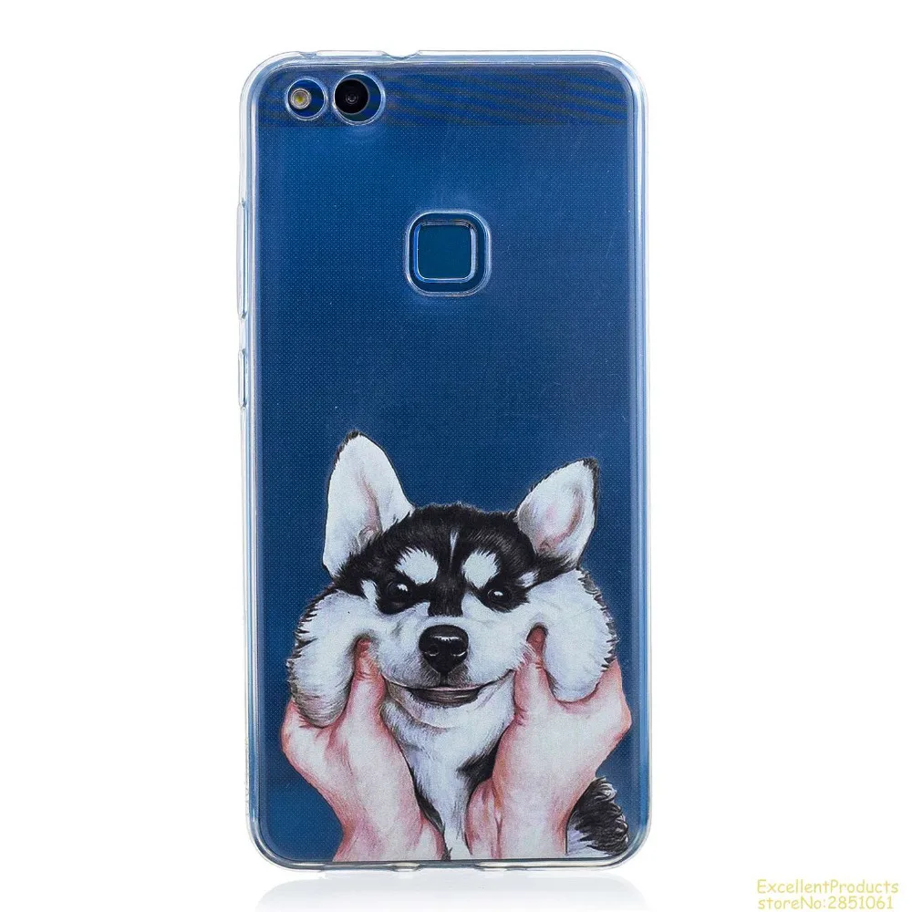 silicone case for Huawei P10 lite fundas hoesje Cute funny cartoon dog cat owl panda boom tpu cover coque etui kryt | Мобильные