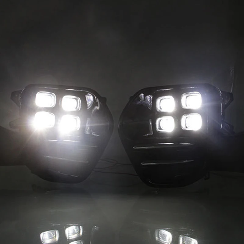 Hlxg 2 шт светодиодный противотуманный фонарь дневного света для KIA Sportage QL kx5 2016 2017