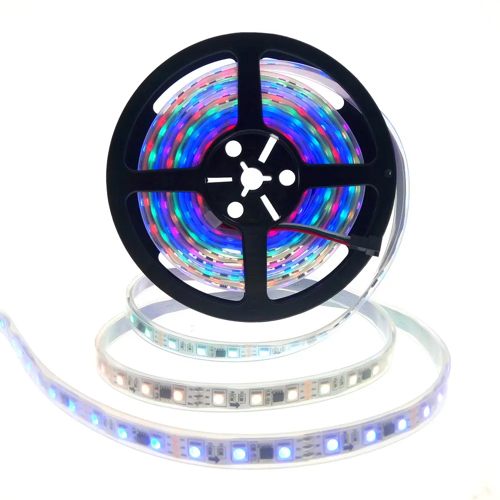 Светодиодная лента WS2811 SMD 5050 RGB Dream Color 30 60 светодиодов/м IP65/67 водонепроницаемая