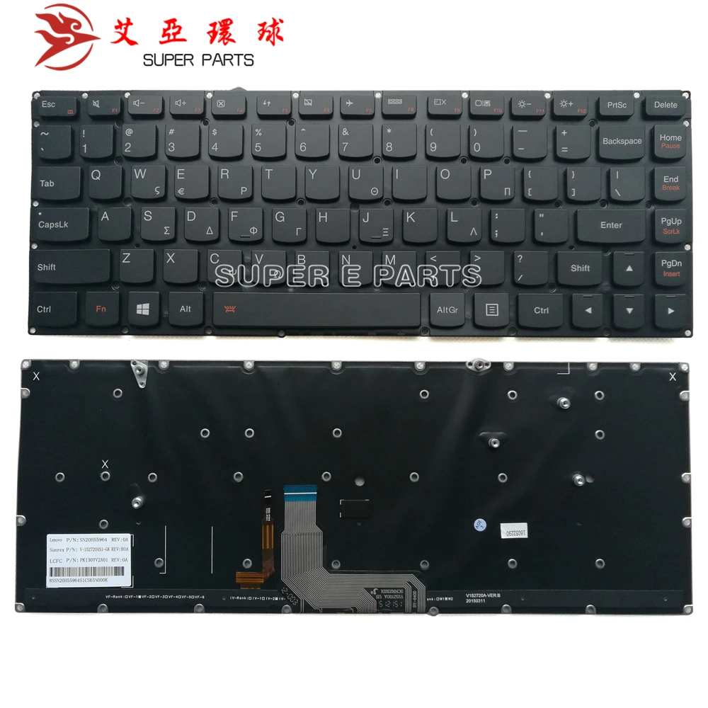 Новая клавиатура для ноутбука Lenovo Yoga 4 Pro 900 13ISK 13ISK2 US LAYOUT|Клавиатуры замены| |
