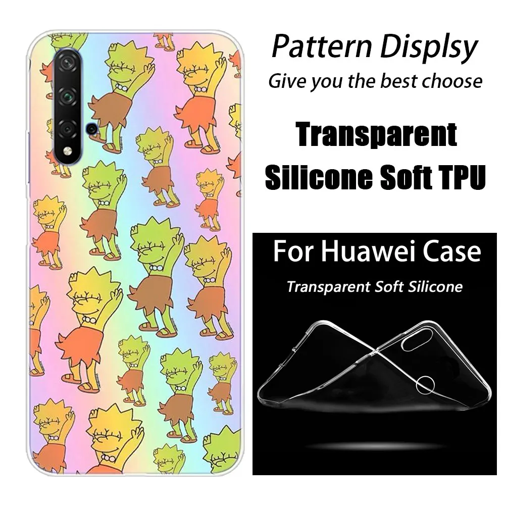012 Hot The Simpsons Fashion Soft Silicone Case for Huawei Honor 20 8A 7A Pro 10 9 8 Lite View 20 7S 8S 8X 7X 6X 8C 20i 10i Play TPU - Цвет: 012