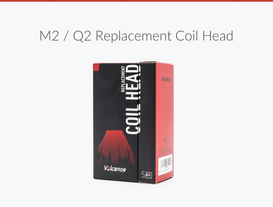 Volcanee 5 шт. сменная катушка Q2 M2 0.4ohm 0.15ohm вейпер для V8 Большой Детский Танк ядро электронная сигарета распылитель Vape катушки