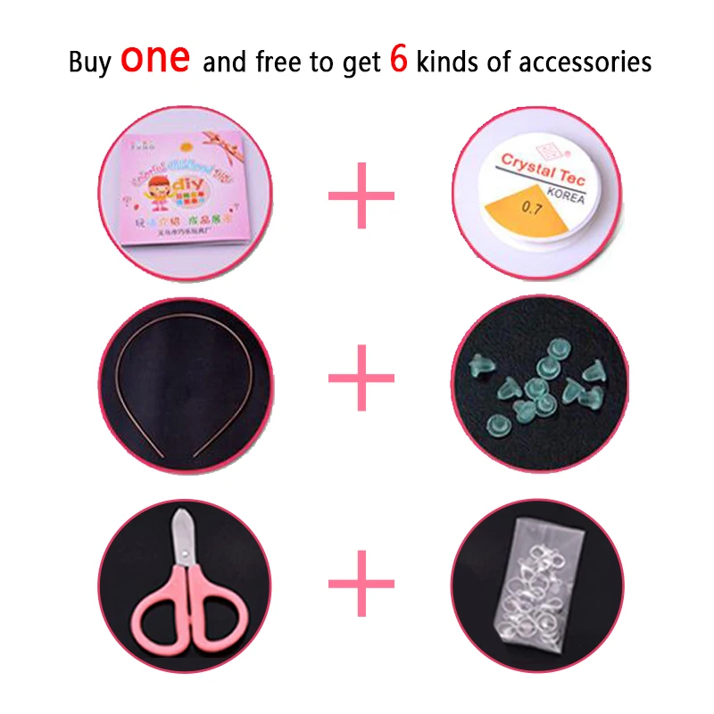 DIY Beads Colourful Jewellery Jewel Handmade Hairpin Bracelet Necklace Girl Gift Children's Toys 24 lattice | Игрушки и хобби