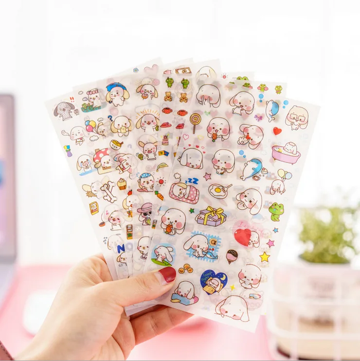 6 листов/упаковка прозрачные наклейки из ПВХ|stickers transparent|stickers stickersstickers big |