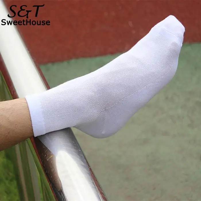 Мужские повседневные дышащие Нескользящие однотонные носки длиной до икры