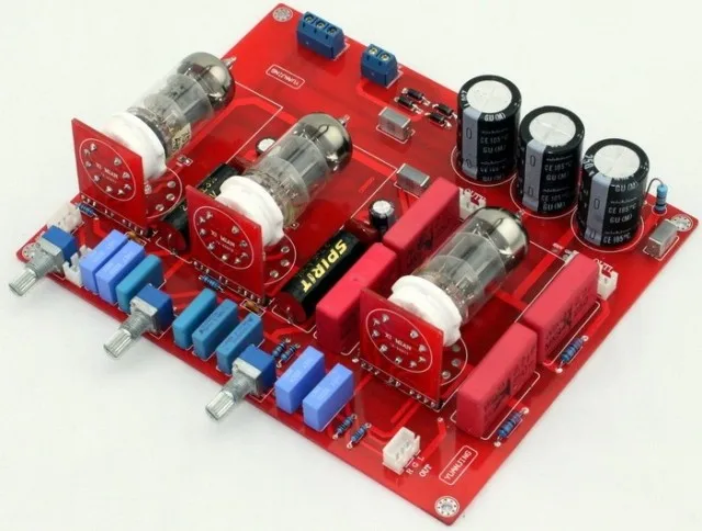 HS-BOX 6N1 tube preamp board for HIFI amplifier Pre-amplifier | Электроника