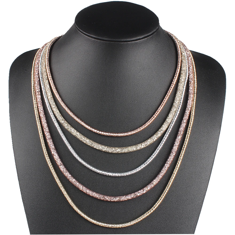Женское многослойное ожерелье с кристаллами в этническом стиле|accessories fashion|fashion