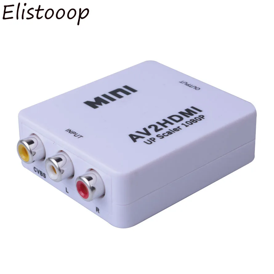 Конвертер RCA/AV в HDMI MINI AV2HDMI RCA AV CVBS адаптер для HD ТВ PS3 PS4 ПК DVD Xbox проектора|Кабели VGA| |