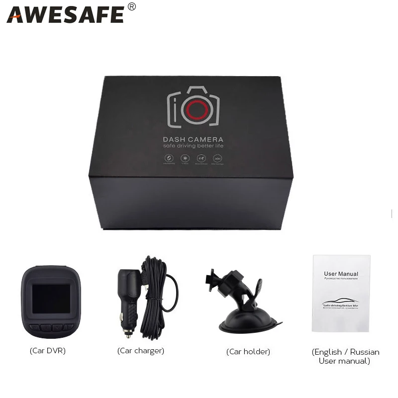 AWESAFE 1.5 Inch Car DVR Novatek 96658 Video WIFI Registrator 170 Degree Mini Dash Camera FHD 1080P Recorder | Автомобили и