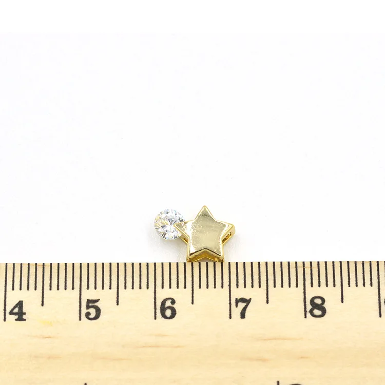 Новые креативные пятиконечные инкрустированные цирконием полые браслеты DIY