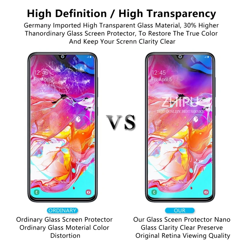 Закаленное стекло для Samsung Galaxy A70 защита экрана 2.5D 9H закаленное SM A705F/DS A7050 защитная