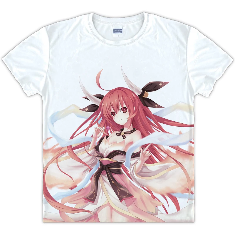 Футболка Мужская/женская с коротким рукавом топ в стиле аниме токисаки Куруми