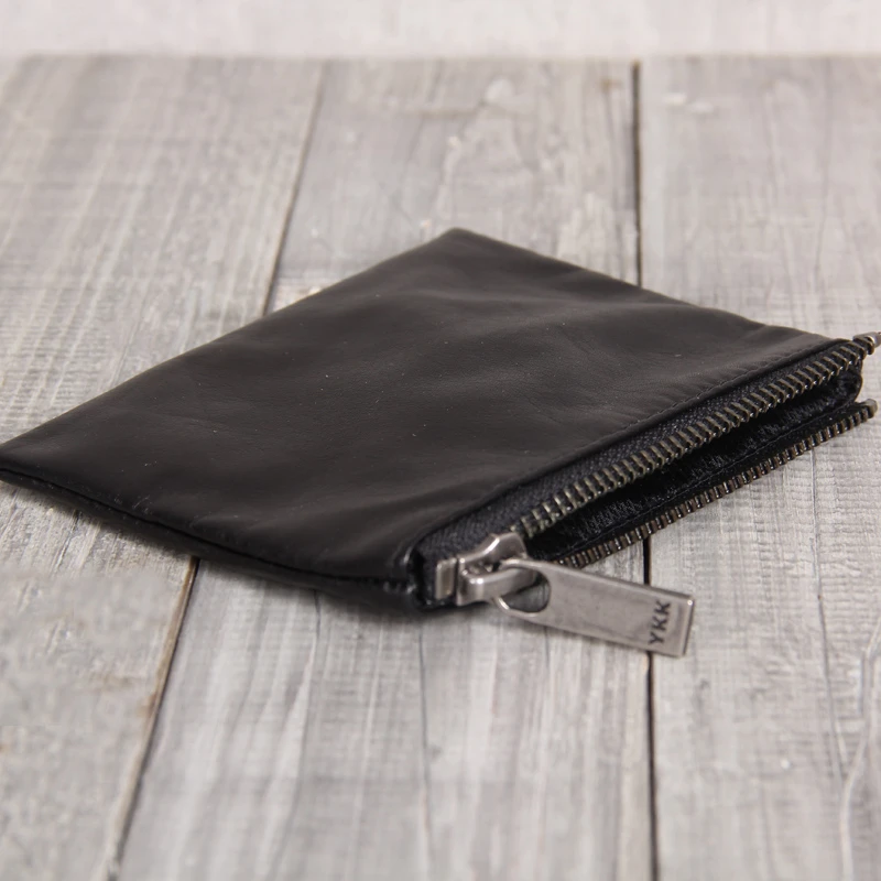 Alisara Coin Purses Women Wallets Genuine Leather Men Cowhide Wallet Mini Purse Small Coin Pouch Zipper Bag Card Holder Pocket