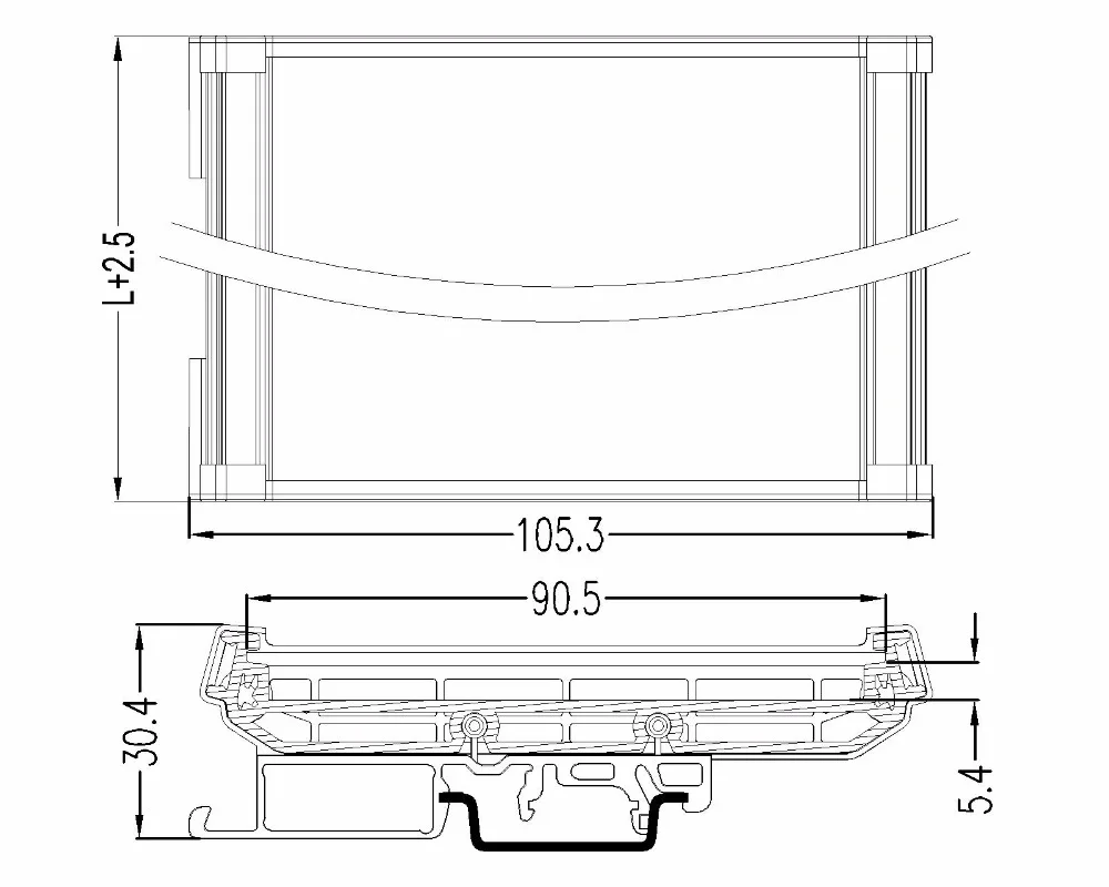UM90S PCB Length201-250mm пластиковая коробка для проектов abs корпуса электроники