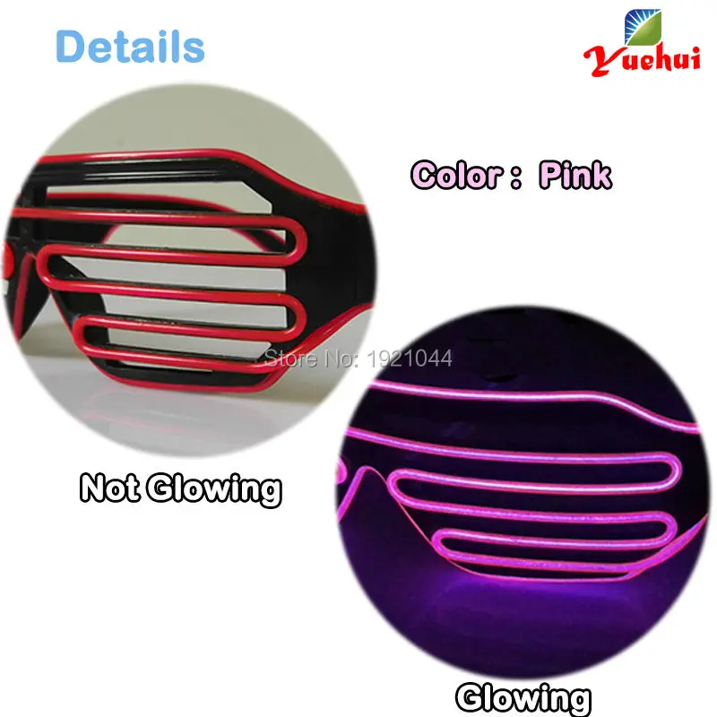 Новинка 10 Цвета EL провода Неоновый светодиодный светильник до 50 шт. затвора