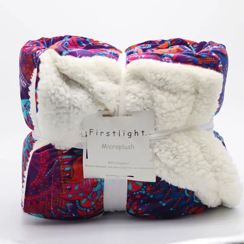 Firstlight маленькое трикотажное Фланелевое Флисовое одеяло в клетку 2 слоя Манта