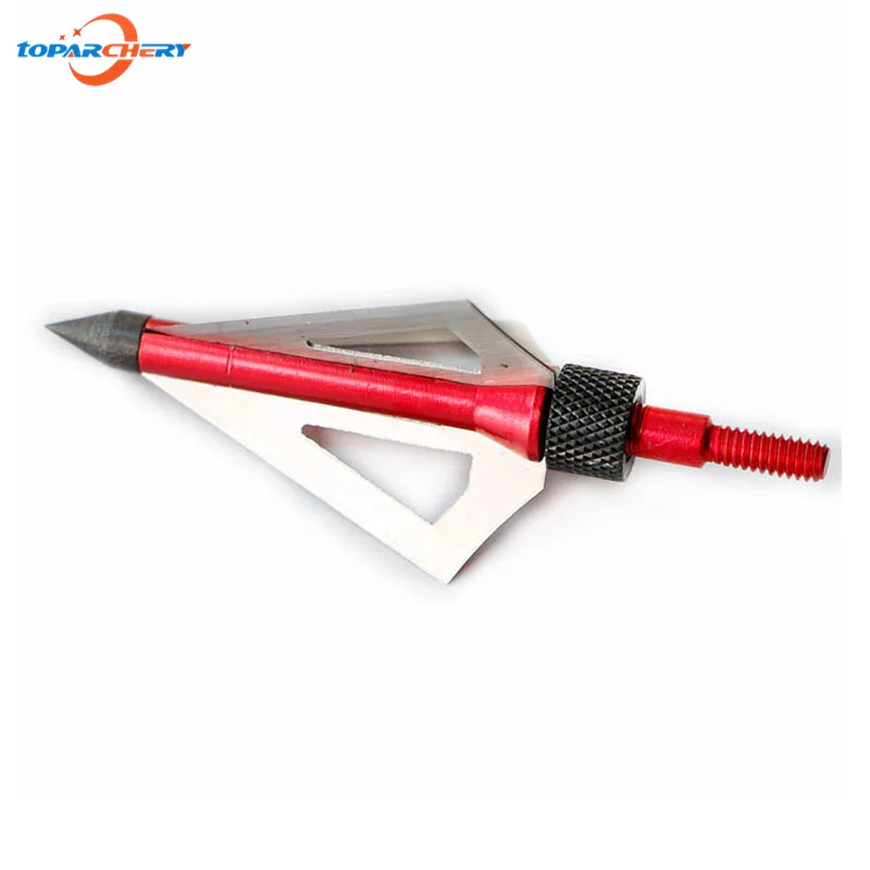 12 шт./лот красный стрельба из лука наконечник для стрелы 100GR 3 Лопасти складной лук