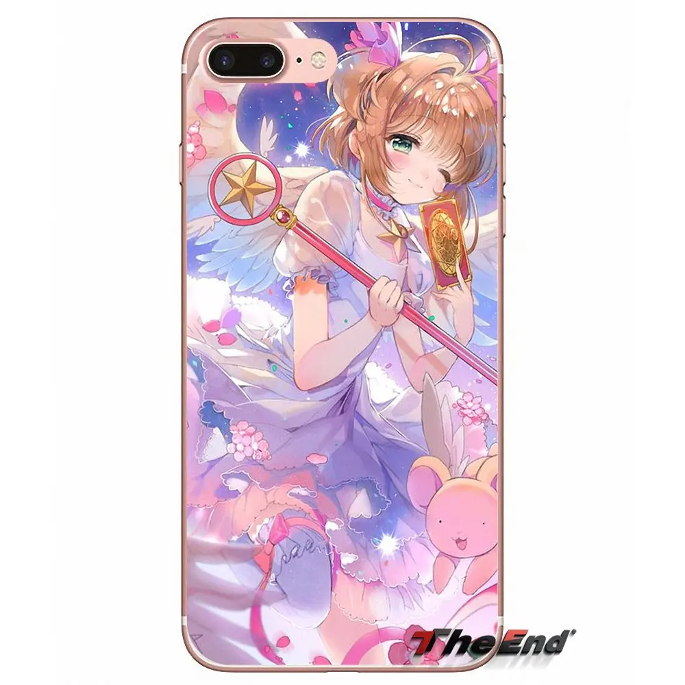 Cartoon Anime Cardcaptor Sakura Art Covers For Samsung Galaxy S2 S3 S4 S5 MINI S6 S7 edge S8 S9 Plus Note 2 3 4 5 8 Coque Fundas | Мобильные