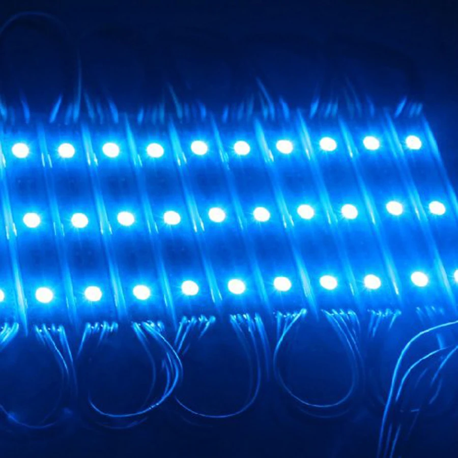 100 шт./лот рекламная подсветка SMD 5050 rgb светодиодный модуль 20 шт. на струну 12 В