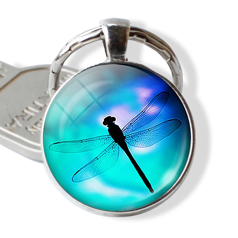 Dragonfly глазурованный насекомых стеклянный купол художественный 25 мм иллюстрация