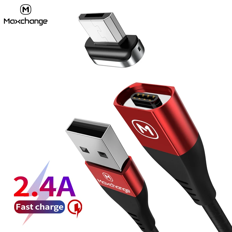 Магнитный Micro USB кабель 2.4A Быстрая зарядка для передачи данных samsung Xiaomi LG планшет