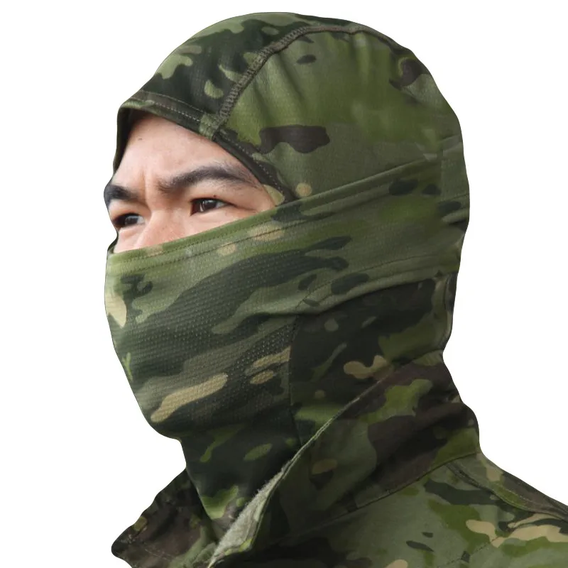 MEGE Мультикам Балаклава камуфляж тактический Пейнтбол Wargame военная армия мотоциклетный шлем Защита полная маска для лица - Цвет: CPGREEN
