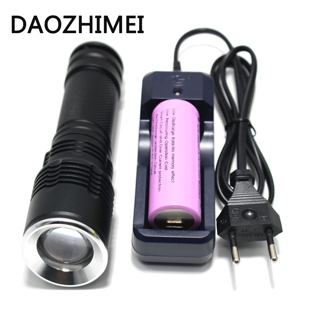 

3800 lumens XML-t6 led Torch Zoomable LED Flashlight Camping Torch light lampe torche for 18650 26650 Rechargeable Battery