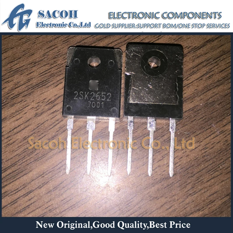 

New Original 10Pcs 2SK2652-01 2SK2652 OR 2SK2654-01 2SK2654 TO-3P 6A 900V Power MOSFET Transistor