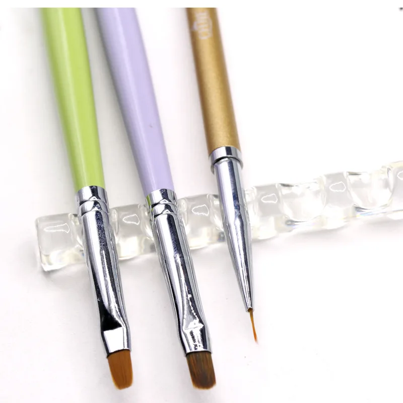 Набор кистей для ногтей акриловый розовый Стеллаж с 5 решетками полка рисования