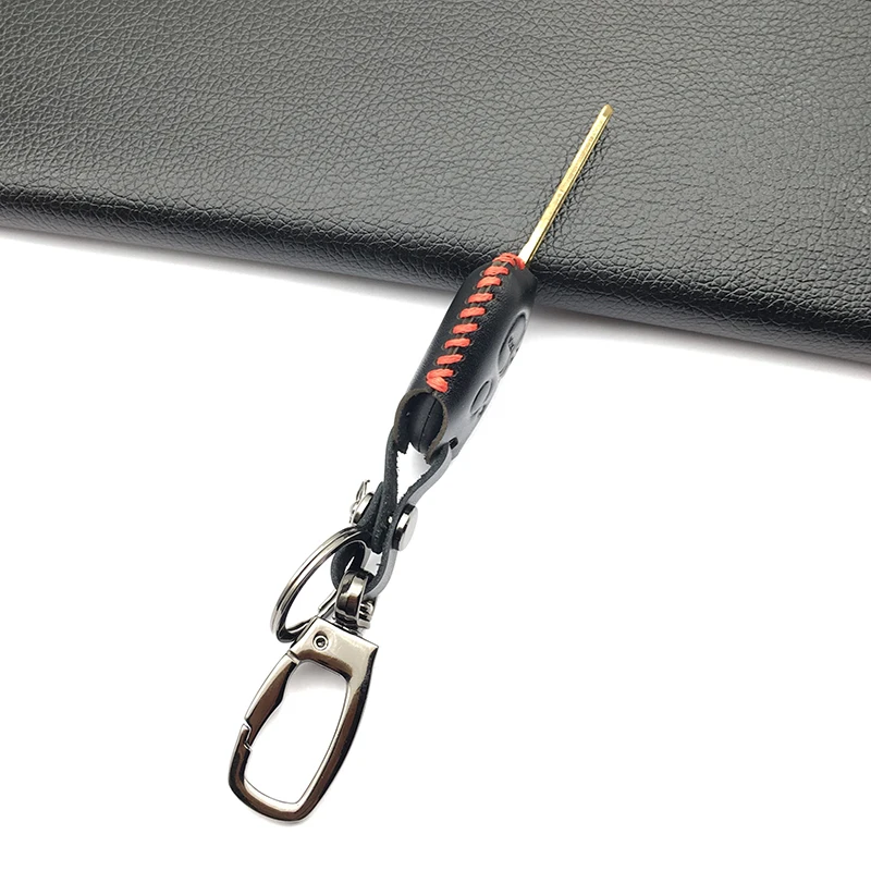 Кожаный чехол брелок для ключей Mitsubishi Outlander Pajero Lancer Ex / Asx|key case for car|car key cover3 keys |