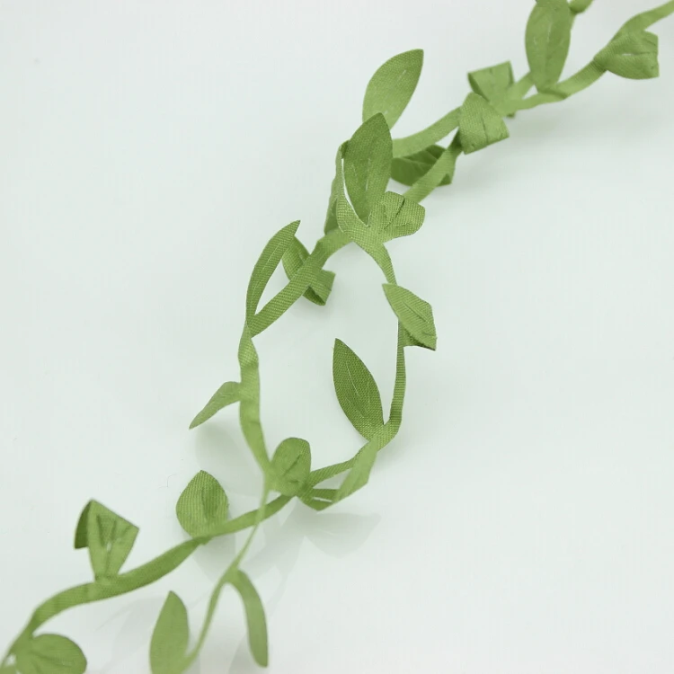 50 ярдов/партия высеченная лента в форме листьев зеленая лоза смешанные цвета для