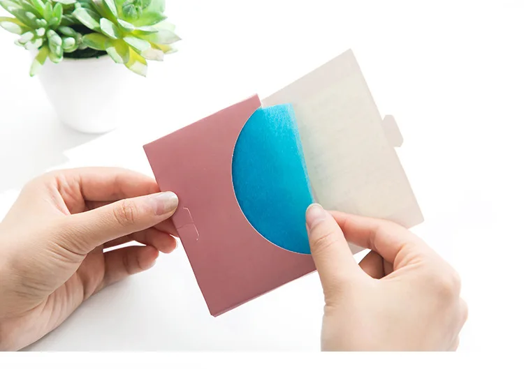50 sheets / bag perfume facial grease paper paper clean face oil control absorbent paper beauty makeup tools