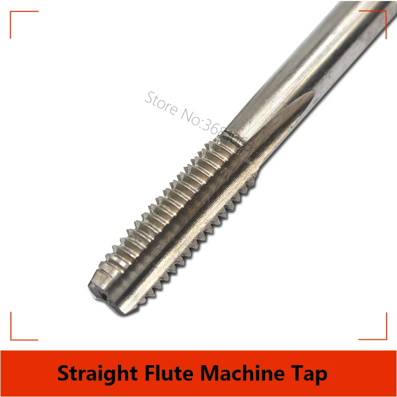 10pcs M8 Machine Taps Thread Straight Flute M8x1.25 M8x1 HSS H2 Tap Bit Right Hand Threading Drill Tool | Инструменты