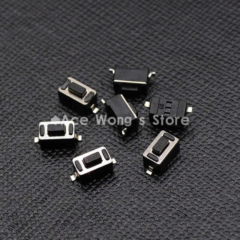 Тактильный Кнопочный микропереключатель 100 шт. 2Pin SMD 3x6x4.3мм|switch momentary|switch micro